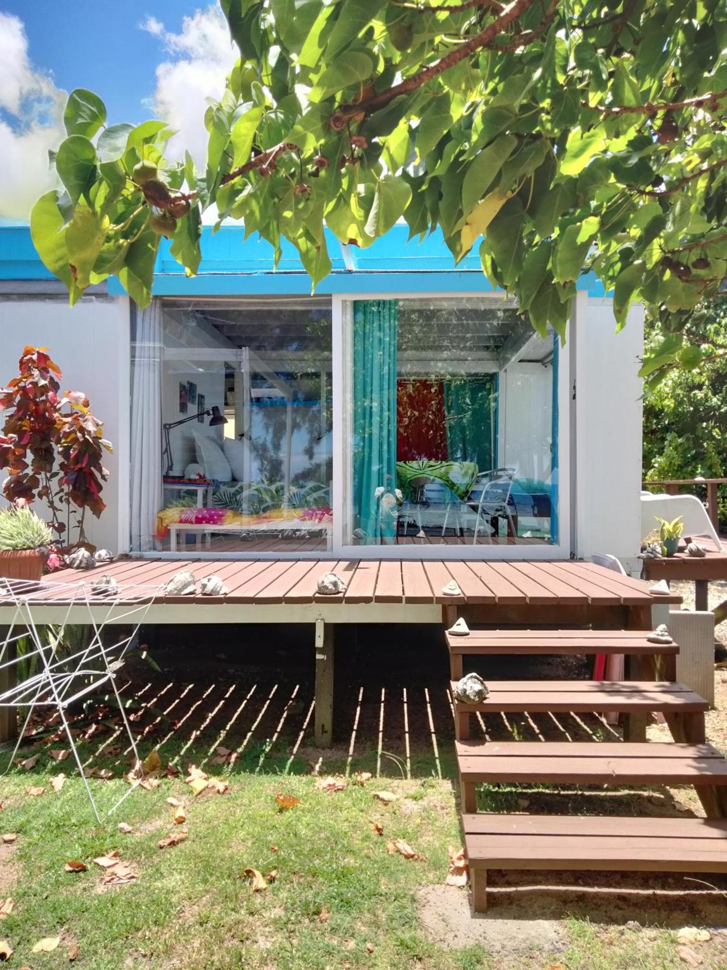 Bungalow Vue Lagon 180 Degre, La Maison Bleue Moorea Kültér fotó