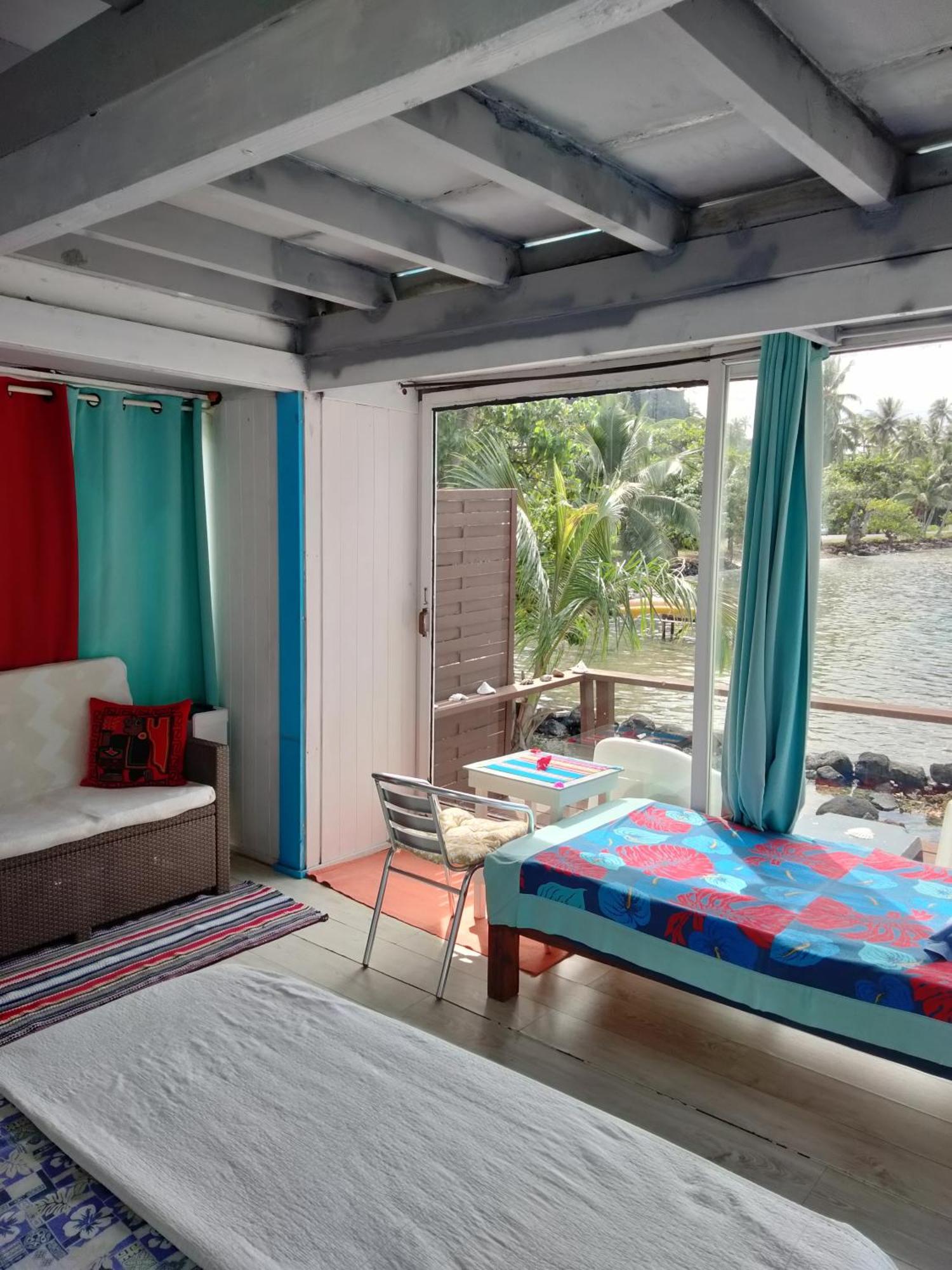 Bungalow Vue Lagon 180 Degre, La Maison Bleue Moorea Kültér fotó